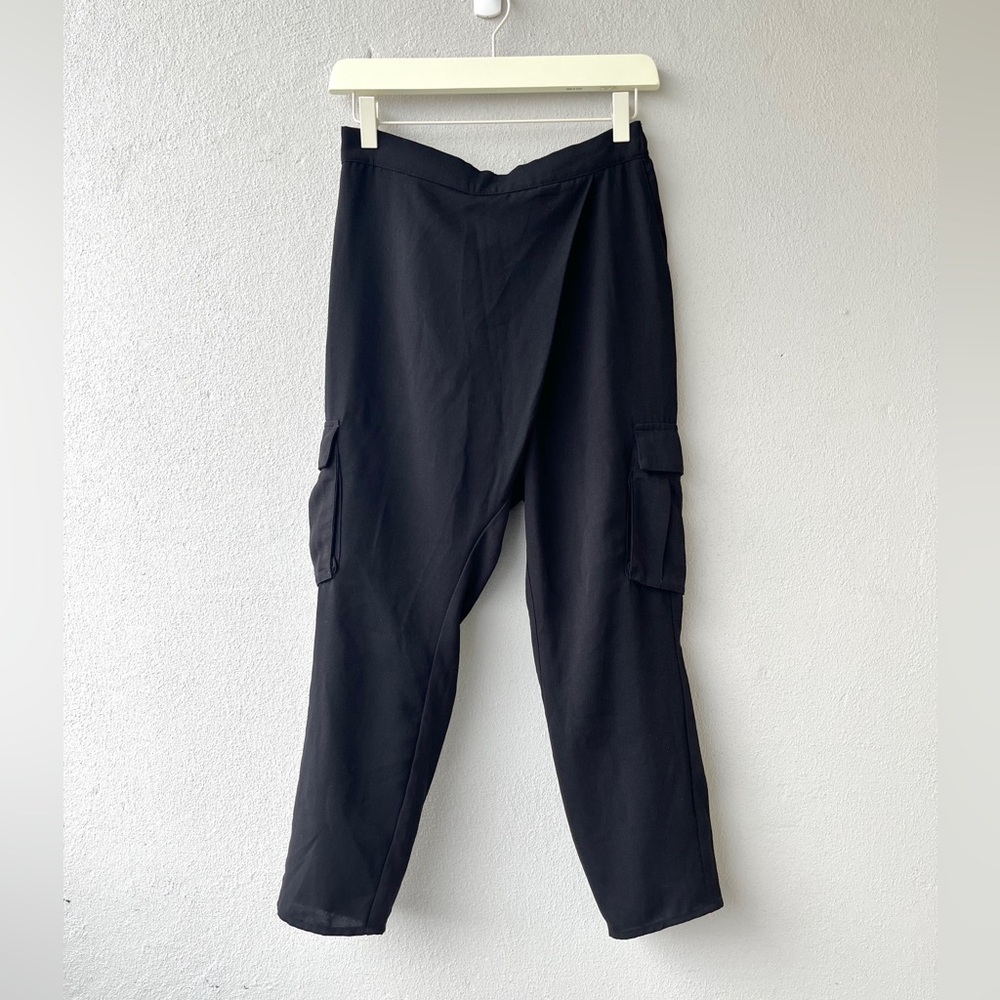 Silence + Noise | High Waist Cargo Detail Ankle Trousers